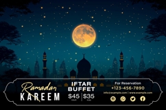 Ramadan Kareem Iftar Buffet Banner Design Template Product Image 1