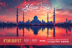 Ramadan Iftar Buffet Banner Design Template Product Image 1