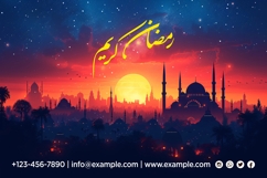 Ramadan Kareem Banner Design Template Product Image 1