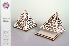 Ramadan Pyramid Incense Holder SVG Laser Cut Product Image 1