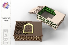 Ramadan Eid Laser Cut Gift Box SVG Product Image 1