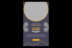 Ramadan iftar invitation stories social media template Product Image 2