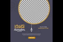 Ramadan iftar simple template design banner Product Image 2