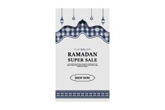 Ramadan kareem eid sale banner template design in islamic Product Image 1