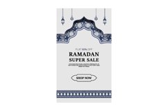 Ramadan kareem eid sale banner template design in islamic Product Image 1