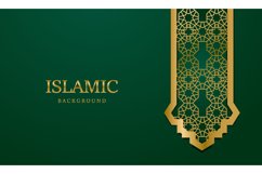 Ramadan kareem greeting banner background with arabic orname Product Image 1