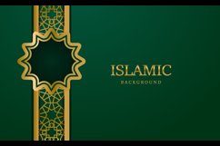 Ramadan kareem greeting banner background with arabic ornate Product Image 2