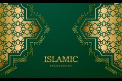 Ramadan kareem islamic arabic green luxury background design Product Image 2