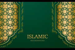 Ramadan kareem islamic arabic green luxury background Product Image 2