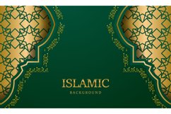 Ramadan kareem islamic arabic green luxury background Product Image 1