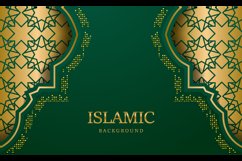 Ramadan kareem islamic arabic green luxury background Product Image 2