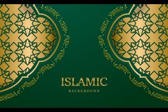 Ramadan kareem islamic arabic green luxury background Product Image 2