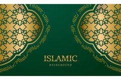 Ramadan kareem islamic arabic green luxury background Product Image 1