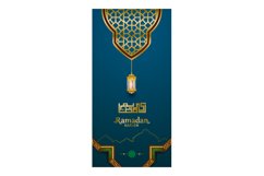 Ramadan kareem vertical banner background Product Image 1