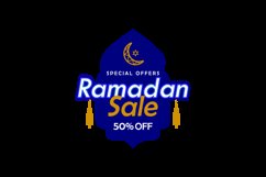 Ramadan sale badge banner template design background Product Image 2