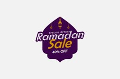 Ramadan sale label badge banner template design Product Image 2
