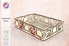 Small Ramadan Tray SVG, Islamic Laser Cut Serving Tray Product Image 1