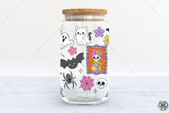 Bookish Ghost Halloween Libbey Glass Wrap, 16oz Libbey Glass Product Image 4