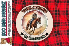 Welcome to the Ranch Sublimation sign design Product Image 1