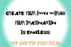 Random Alphabet Ransom Note Letters ABC Text Font Hand Drawn Product Image 3