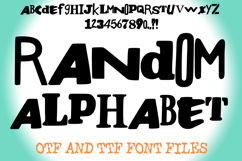 Random Alphabet Ransom Note Letters ABC Text Font Hand Drawn OTF by Squeeb Creative