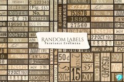 Random Labels Printable Ephemera Product Image 1