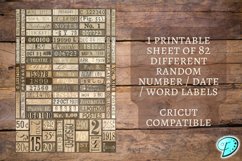 Random Labels Printable Ephemera Product Image 2