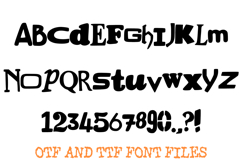 Random Letters Ransom Note Alphabet ABC Text Font Hand Drawn Product Image 2