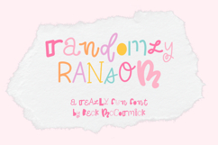 Randomly Ransom Display Font Product Image 1