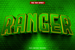 Ranger 3D editable text effect Product Image 1