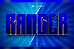 Ranger 3D editable text effect Product Image 1