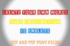 Ransom Punk Alphabet Lettering ABC Text Font OTF Product Image 3