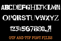 Ransom Punk Note 1 Distressed Lettering ABC Font Typography Product Image 3