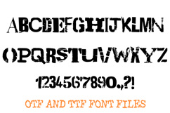 Ransom Punk Note 2 Distressed Lettering ABC Font Typography Product Image 3