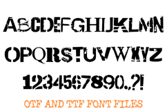 Ransom Punk Note 3 Distressed Lettering ABC Font Typography Product Image 2