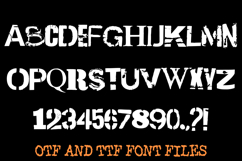 Ransom Punk Note 3 Distressed Lettering ABC Font Typography Product Image 3