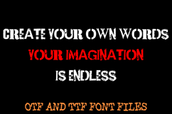 Ransom Punk Note 3 Distressed Lettering ABC Font Typography Product Image 4