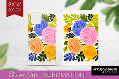 Ranunculus Modern Floral Phone Case PNG Sping Flower Case Product Image 1