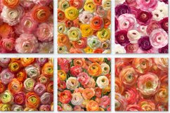 Ranunculus Flowers Digital Paper Bundle Product Image 2