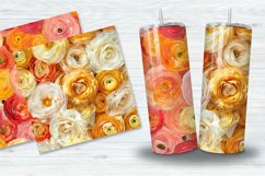 Ranunculus Flowers Digital Paper Bundle Product Image 3