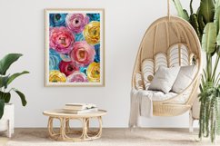 Ranunculus Flowers Digital Paper Bundle Product Image 4