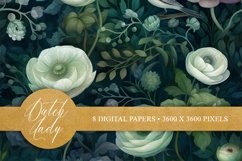 Seamless Mystic Forest Foliage Patterns - Digital Background Product Image 2