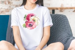 Ranunculus clipart, Watercolor floral clipart Product Image 4