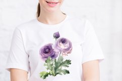 Ranunculus clipart, Watercolor floral clipart Product Image 6