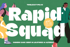 Rapid Squad - Modern Sans Serif Font Product Image 1