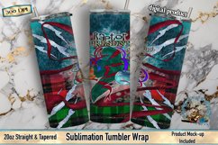 Raptor Sublimation, Christmas Raptor, Christmas Tumbler, Christmas Sublimation, Tumbler Design Bundle
