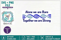 RARE GENETIC DISEASE DNA STRAND SAYING #02 SVG CUT FILE Product Image 3