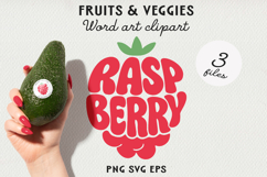 Fruit Typography BUNDLE, Fruit Word Art SVG | PNG | EPS Product Image 21
