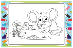 Coloring Cute Animal Cartoon For Kids Product Image 12