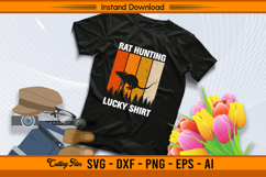 Rat Hunting Lucky Shirt SVG Funny Hunter Design Product Image 2